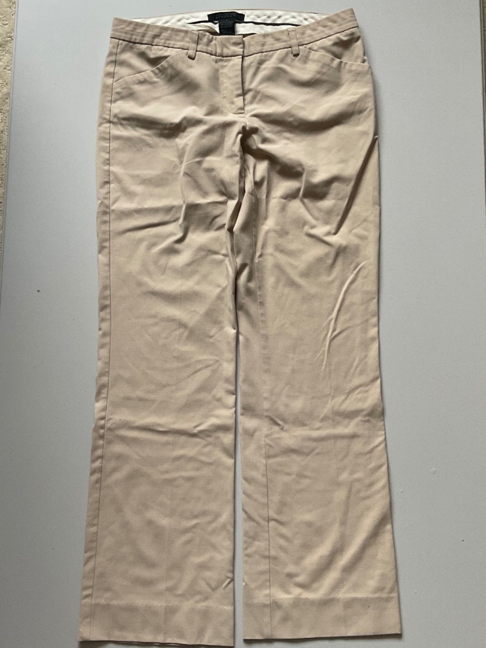 The Limited Stretch Cream Wide Leg Work Pants Size 4